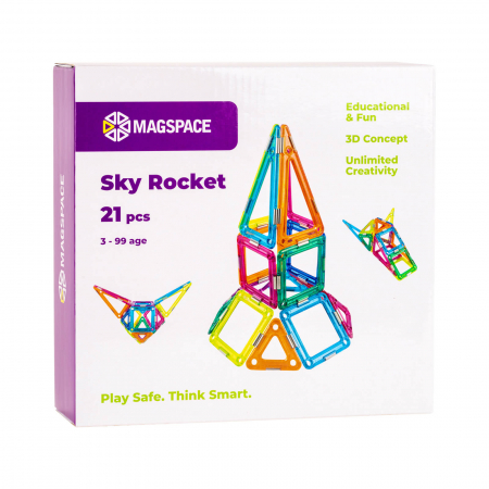 Set magnetic 21 pcs Magspace - Sky Rocket [0]