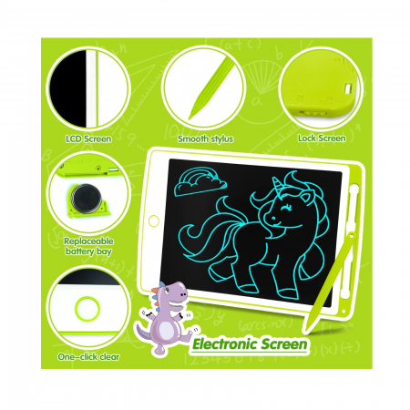 Tableta LCD pentru scris si desenat,  ecran  24 cm,  verde [1]