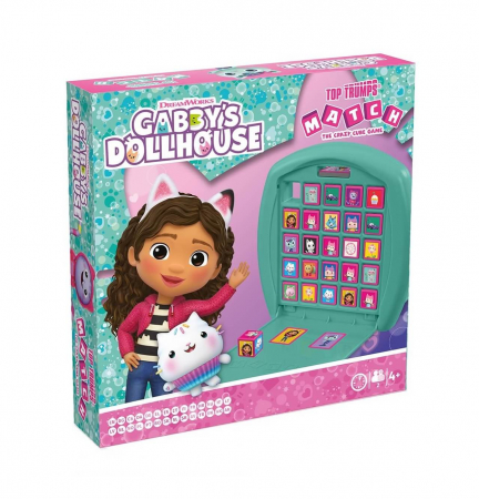 Jocuri de societate pentru copii - Top Trumps Match - Gabby's Dollhouse (EN)