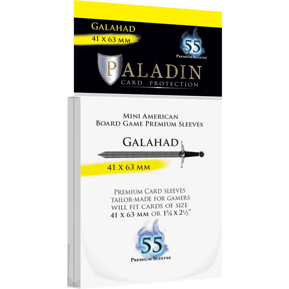 Paladin Card Sleeves: Galahad - Mini American, 4.1 x 6.3 cm