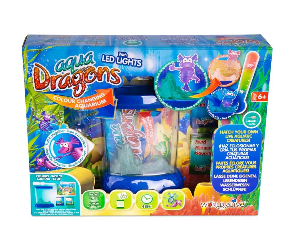 Set educativ STEM - Aqua Dragons - Habitat Deluxe in culori schimbatoare si LED-uri