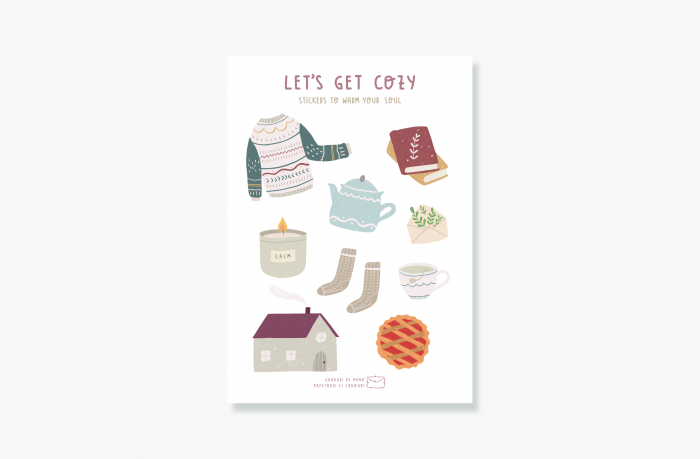 Coală stickers - Let’s get cozy [1]