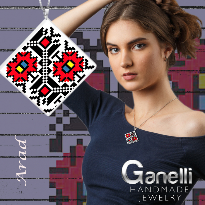 PR09(C) model 1-Pandantiv Ganelli motive populare romanesti din Transilvania-Arad [3]