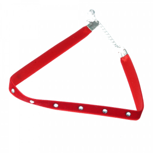 Colier choker Swarovski - Ck03 negru-Colier Ganelli choker din catifea si 5 Cristale Swarovski elements