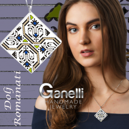 PR07-model 7 Pandantiv Ganelli ceramica motive românești Oltenia-Dolj-Romanați [2]