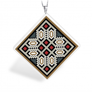 Pandantiv motive romanesti - PR04-Pandantiv Ganelli motive populare romanesti Moldova-Vrancea-Vidra