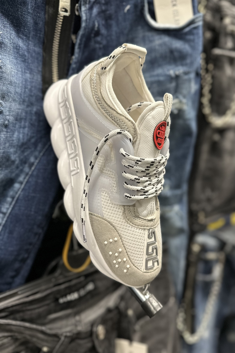 Adidasi Chain Alb-Bej [3]
