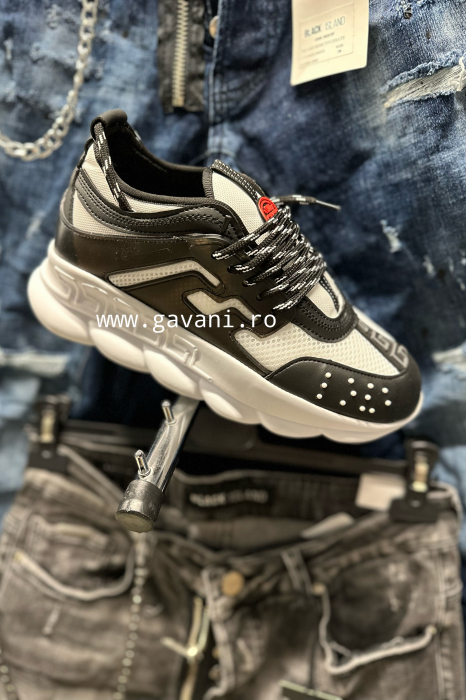 Adidasi Chain Negru-White [3]