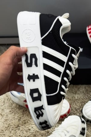 ADIDASI SPORT III NEGRU ALB [4]