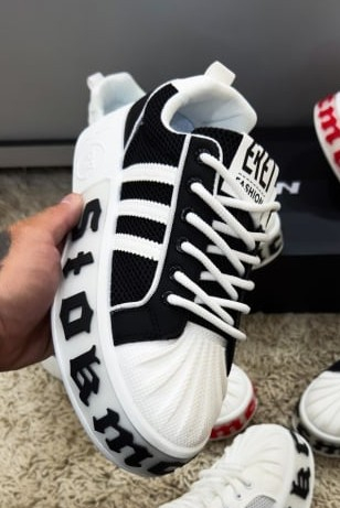 ADIDASI SPORT III NEGRU ALB [1]