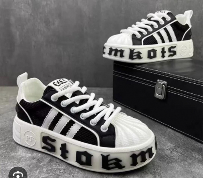 ADIDASI SPORT III NEGRU ALB [3]