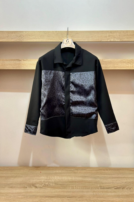 COMPLEU BARBAT SATIN NEGRU [3]