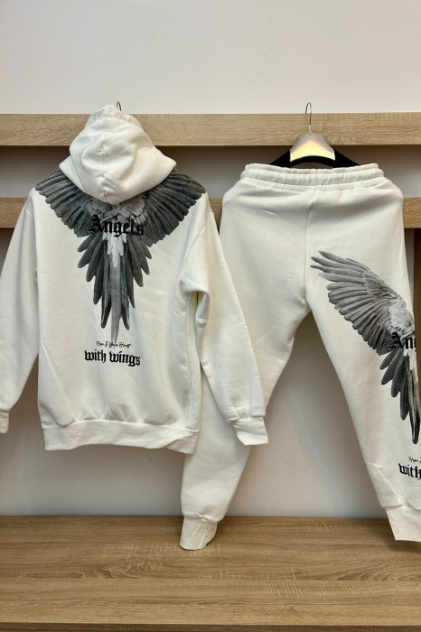 TRENING BARBATI WINGS ALB [1]