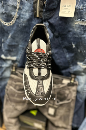 Adidasi - Adidasi Chain Negru-White