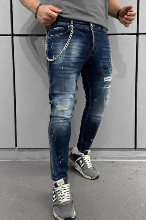 Blugi barbati - Blugi Black Island 16117