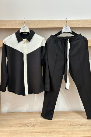 Pantaloni / Trening barbati - COMPLEU BARBAT CROSS NEGRU