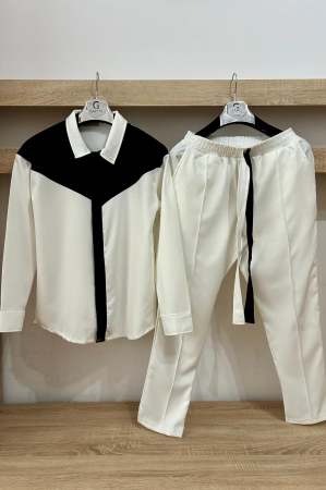 Pantaloni / Trening barbati - COMPLEU BARBATI CROSS ALB