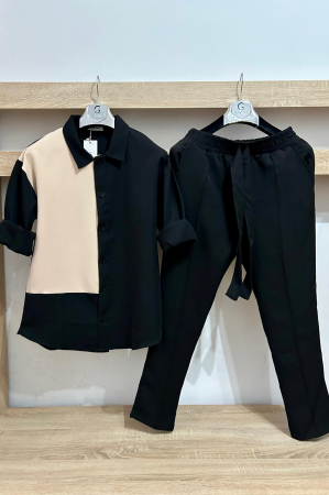 Pantaloni / Trening barbati - COMPLEU BARBATI DUO NEGRU