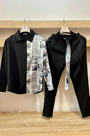 Pantaloni / Trening barbati - COMPLEU BARBATI NEWS NEGRU