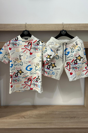 Pantaloni / Trening barbati - Compleu barbati TNG bej