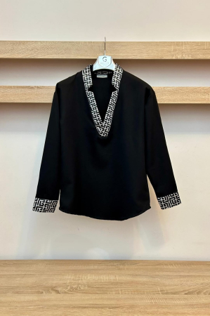 COMPLEU ELEGANT NEGRU-ALB [1]