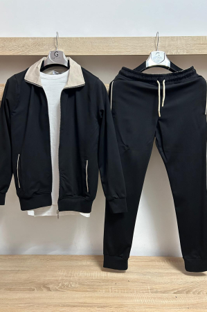 Pantaloni / Trening barbati - COMPLEU GAV BLACK BEIGE