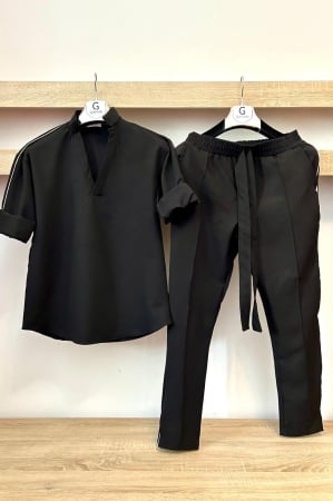 Pantaloni / Trening barbati - COMPLEU LOUIS PARK BLACK