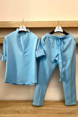 Pantaloni / Trening barbati - COMPLEU LOUIS PARK BLEU