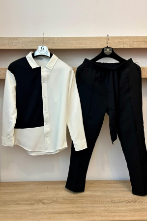 Pantaloni / Trening barbati - COMPLEU LP NEGRU ALB