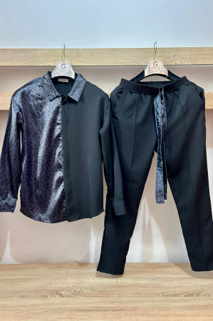 Pantaloni / Trening barbati - COMPLEU LP SATIN NEGRU
