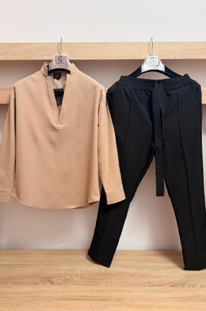 Pantaloni / Trening barbati - COMPLEU MIR BEJ NEGRU