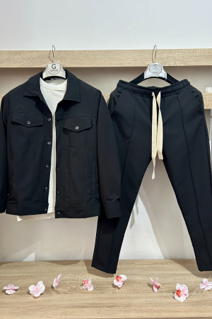Pantaloni / Trening barbati - COMPLEU NEGRU URBAN LAYER
