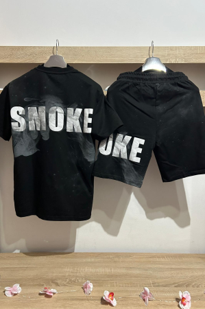 Pantaloni / Trening barbati - COMPLEU SMOKE NEGRU