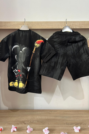 Pantaloni / Trening barbati - COMPLEU STREETWEAR NEGRU