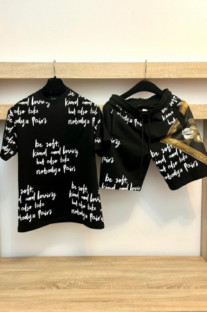 Pantaloni / Trening barbati - COMPLEU TABLOU NEGRU