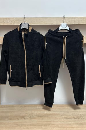 Pantaloni / Trening barbati - COMPLEU TEXTURAT BLACK