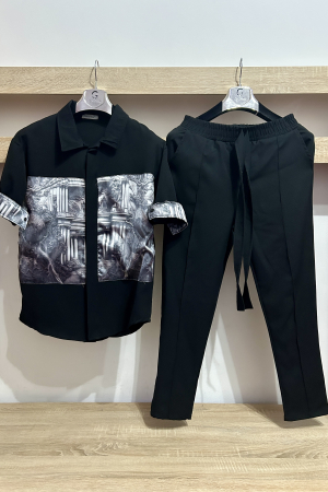 Pantaloni / Trening barbati - COMPLEU VISION NEGRU