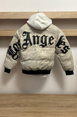 Geci / Veste barbati - GEACA PUFFER GRI ANGELES