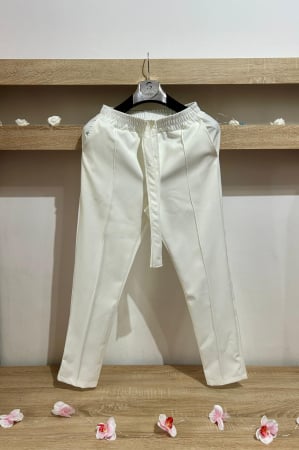 Pantaloni / Trening barbati - PANTALONI CU SIRET ALB