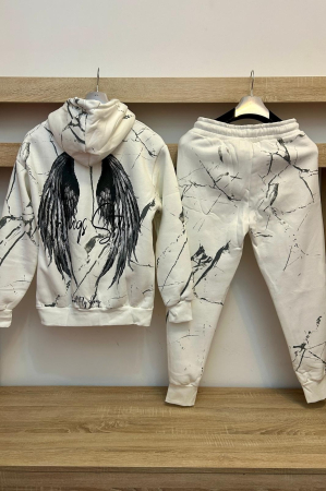 Pantaloni / Trening barbati - TRENING ANGELS 1197 ALB