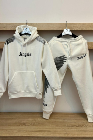 TRENING BARBATI WINGS ALB [3]