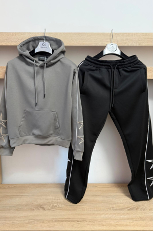 Pantaloni / Trening barbati - TRENING GREY BLACK STARS