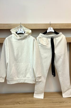 Pantaloni / Trening barbati - TRENING LOUIS PARK ALB