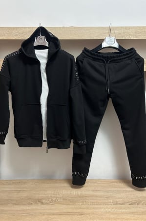 Pantaloni / Trening barbati - TRENING STRASS BLACK