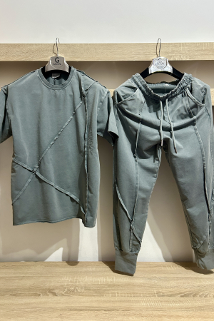 Pantaloni / Trening barbati - TRENING URBAN RAW FIT GRI