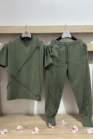 Pantaloni / Trening barbati - TRENING URBAN RAW FIT KAKI