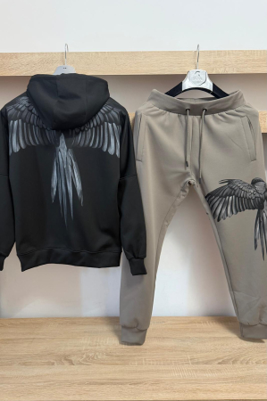 Pantaloni / Trening barbati - TRENING WING BLACK GRI