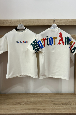 Pantaloni / Trening barbati - TRICOU WARRIOR ALB