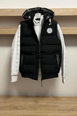 Geci / Veste barbati - VESTA HOODED BLACK