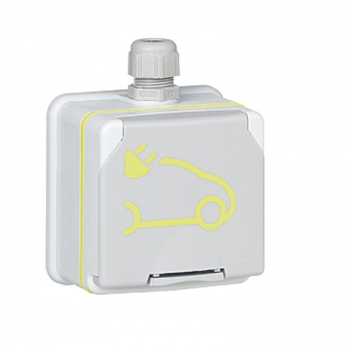 Kit priza pentru incarcare vehicule electrice Legrand Green'up 3.7kw IP55 [2]